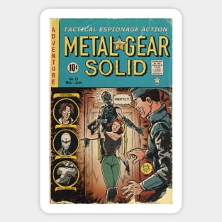 Metal Gear Solid fan art comic cover Sticker